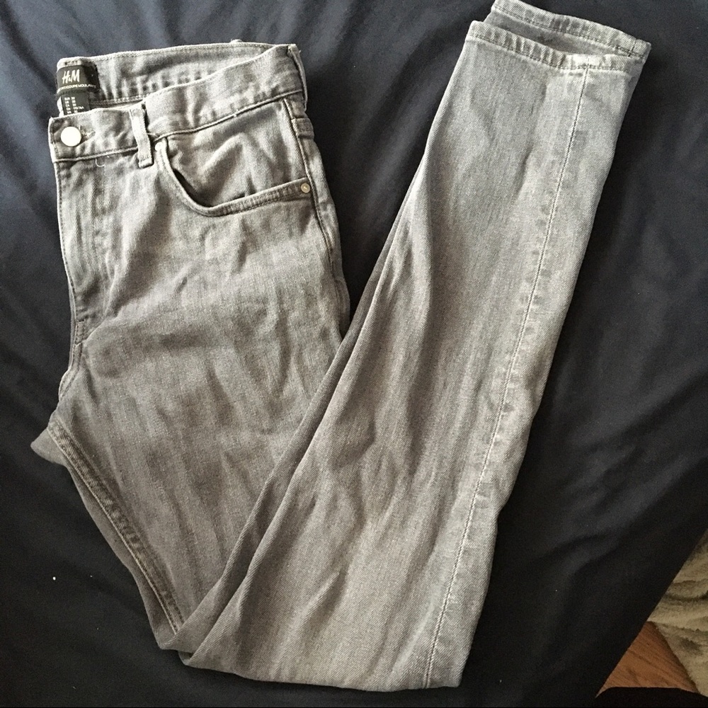 Grey Skinny Denim